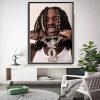 Hot Rapper Hip Hop Music Star Singer King Poster Von Wall Art Canvas Painting Prints Picture 6 - King Von Store