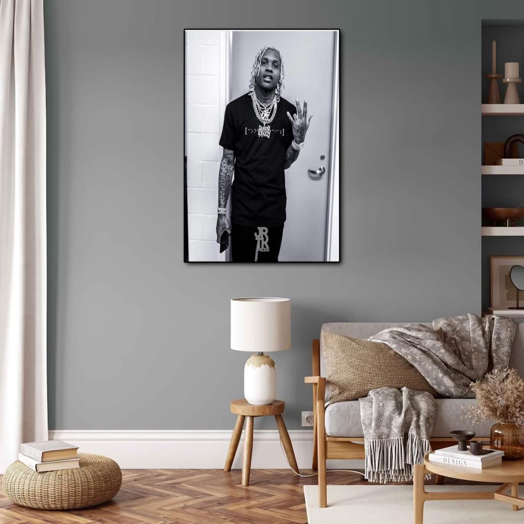 lil durk and king von Poster Canvas Art Poster and Wall Art Picture Print Modern Family 3 - King Von Store