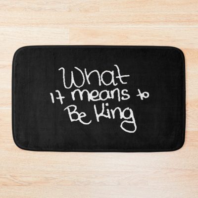 What It Means To Be King Typo Bath Mat Official King Von Merch