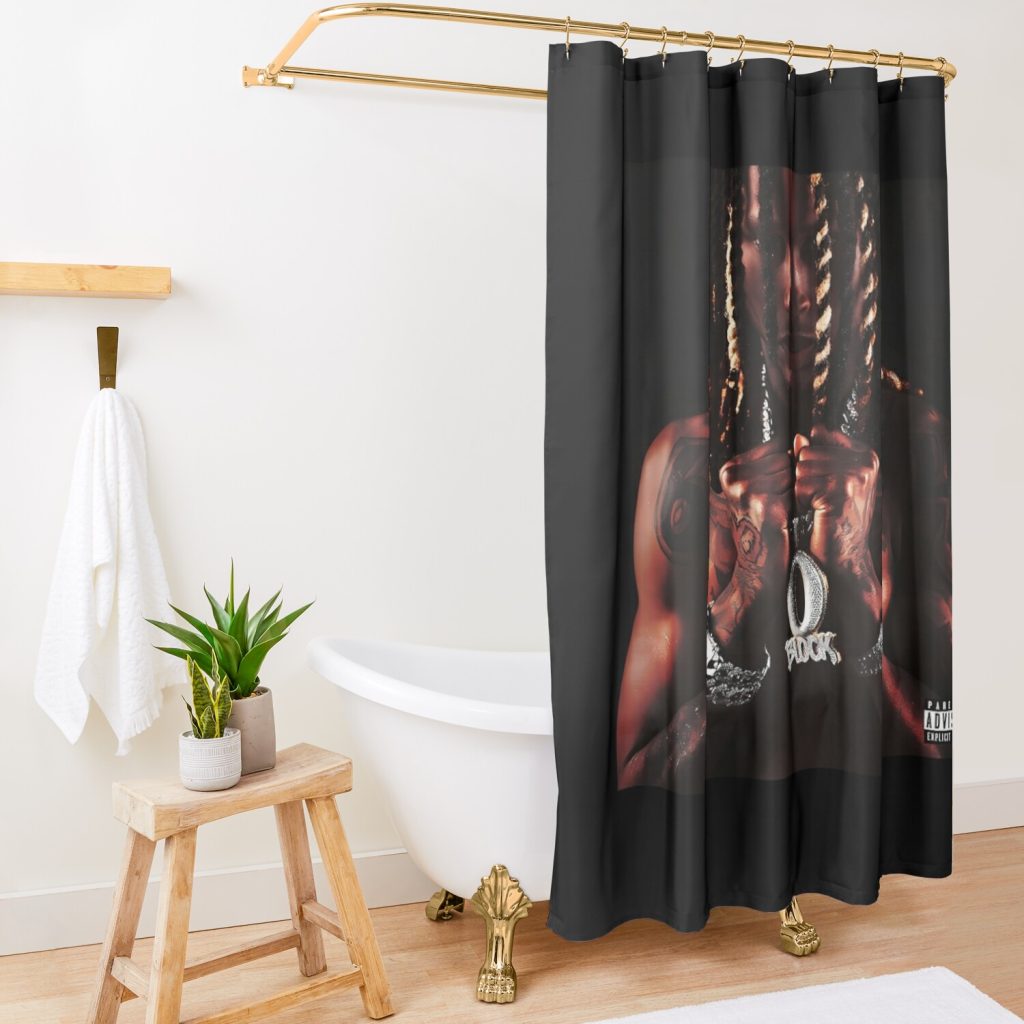 Shower Curtain Official King Von Merch