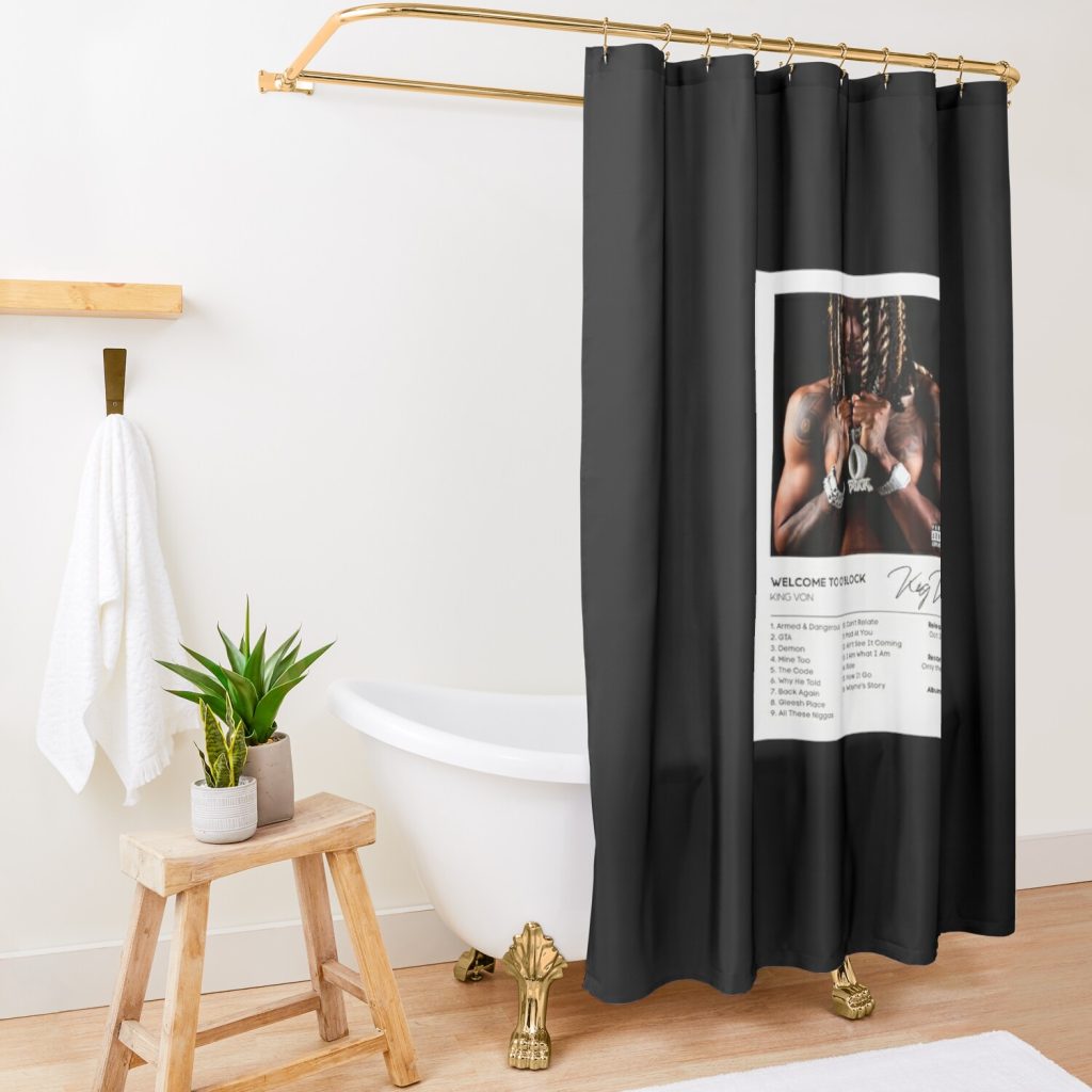 Welcom To O'Block Album Cover Poster Racerback Tank Top Shower Curtain Official King Von Merch